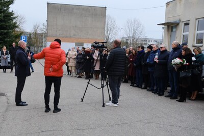Odsłonięcie pamiątkowej tablicy - Suwałki, 12 marca 2024, fot. Paula Prudziłowicz (IPN)